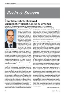 Über Steuerehrlichkeit und untaugliche Versuche, diese zu erhöhen